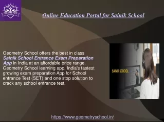 online education portal for sainik school