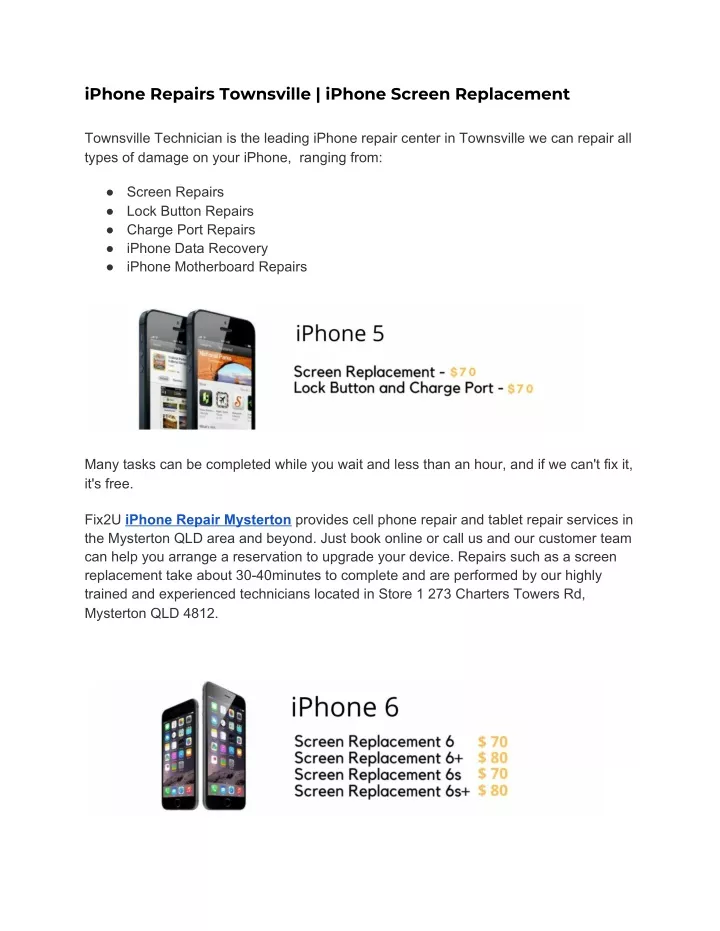 iphone repairs townsville iphone screen