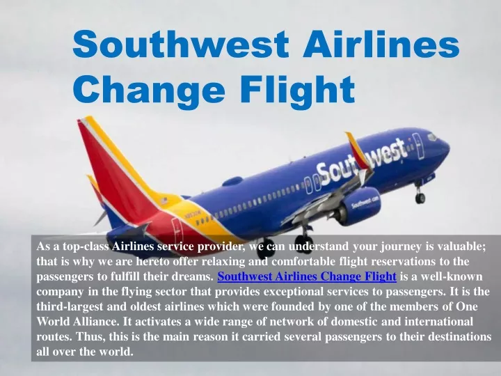 southwest airlines change flight