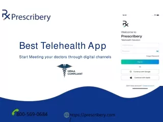 Best Telehealth App - Online Appointment - Pharmacy Delivery