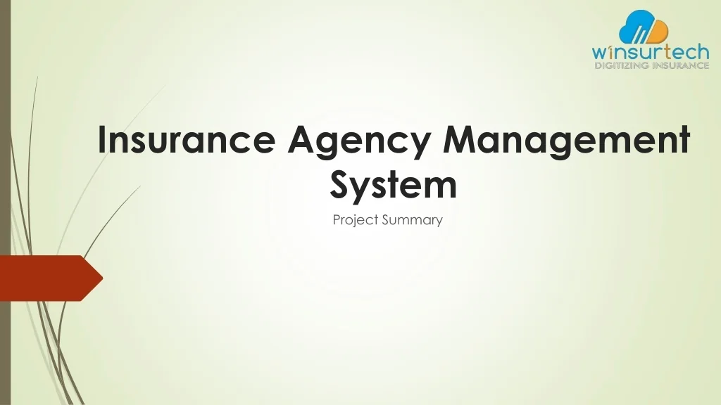 PPT - Insurance Agency Management System - WINSURTECH PowerPoint ...