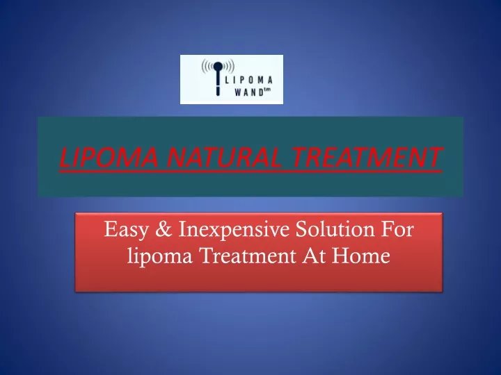 lipoma natural treatment