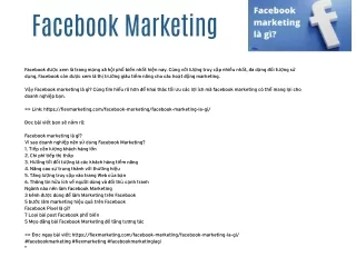 Facebook Marketing