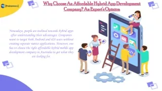 why choose an affordable hybrid app development
