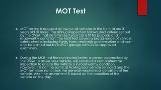 MOT Test
