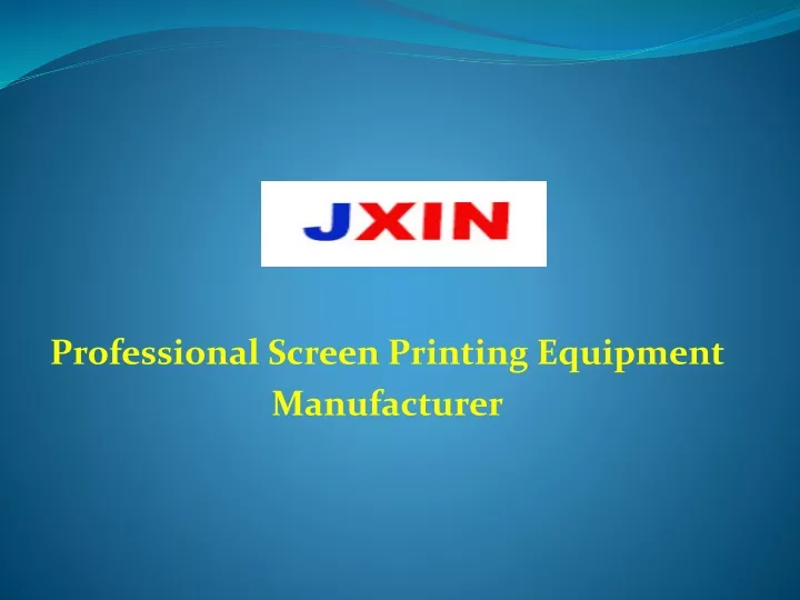 professional screen printing equipment manufacturer