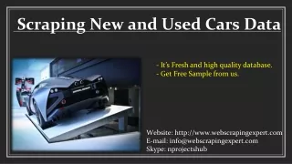 scraping new and used cars data
