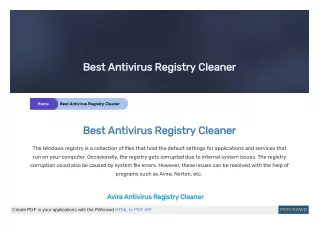 best antivirus registry cleaner best antivirus