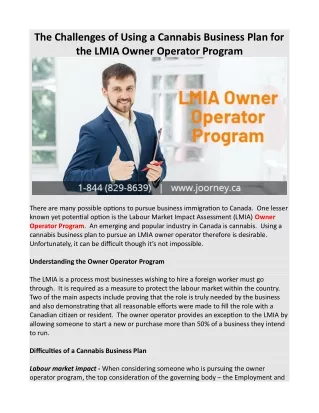 the challenges of using a cannabis business plan