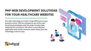php web development solutions for your healthcare