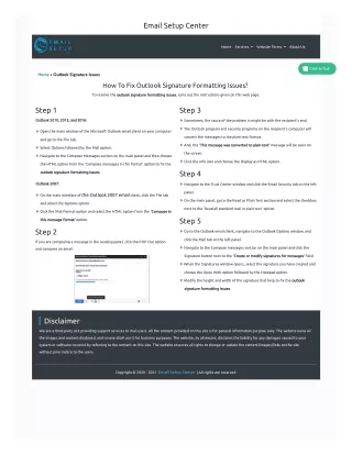 email setup center