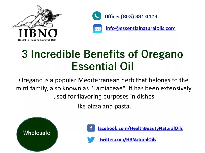 3 incredible benefits of oregano essential oil