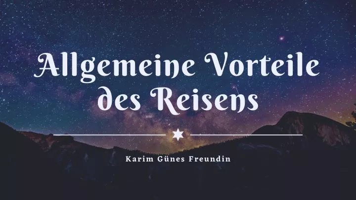 allgemeine vorteile des reisens