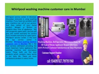 Whirlpool Refrigerator service center in Mumbai