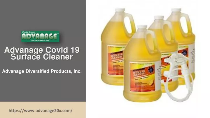 advanage covid 19 surface cleaner