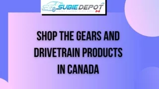 Gears and Drivetrain Product | SubieDepot.ca