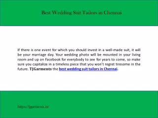 Best suit tailors in Anna Nagar Chennai 