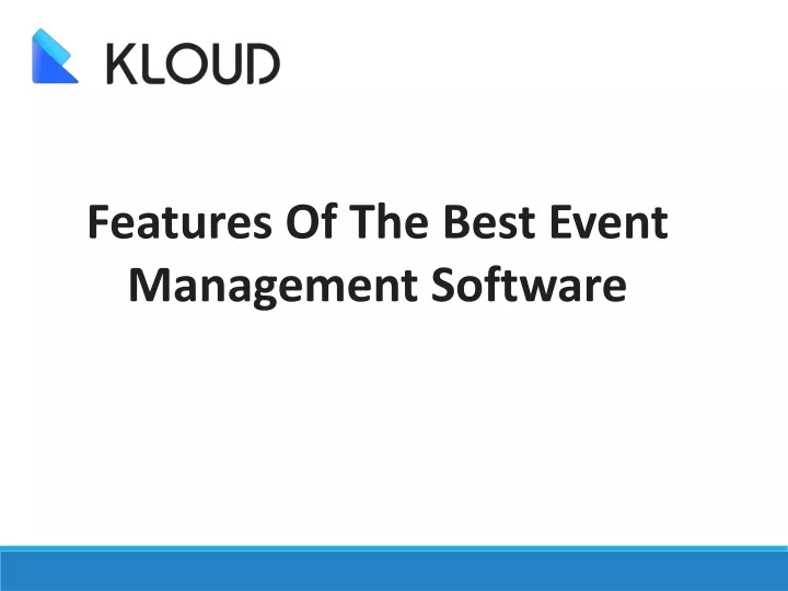 features of the best event management software