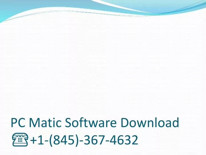 pc matic software download 1 845 367 4632