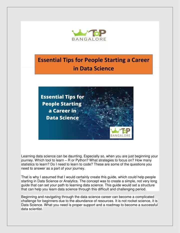 essential tips for people starting a career