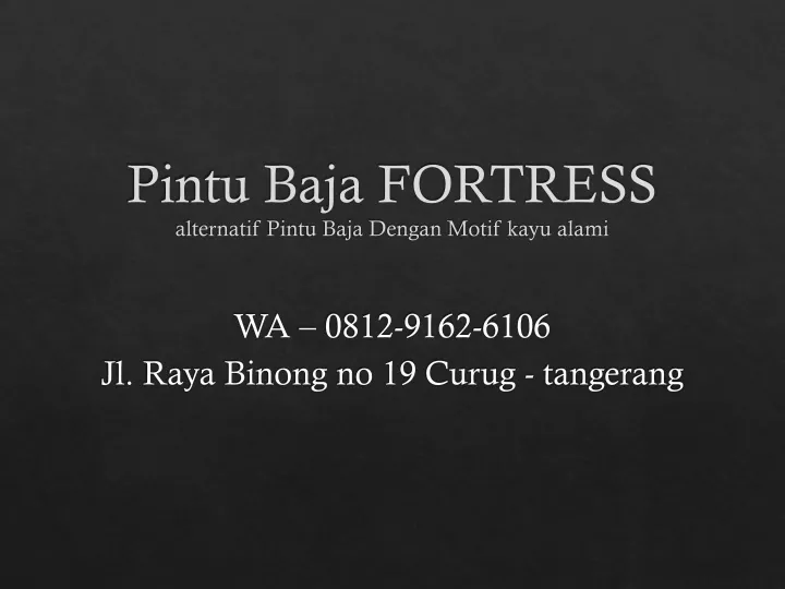 pintu baja fortress alternatif pintu baja dengan motif kayu alami