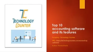 Top 10 ERP Solutions Recommendations by Technology Counter