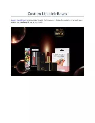 custom lipstick boxes