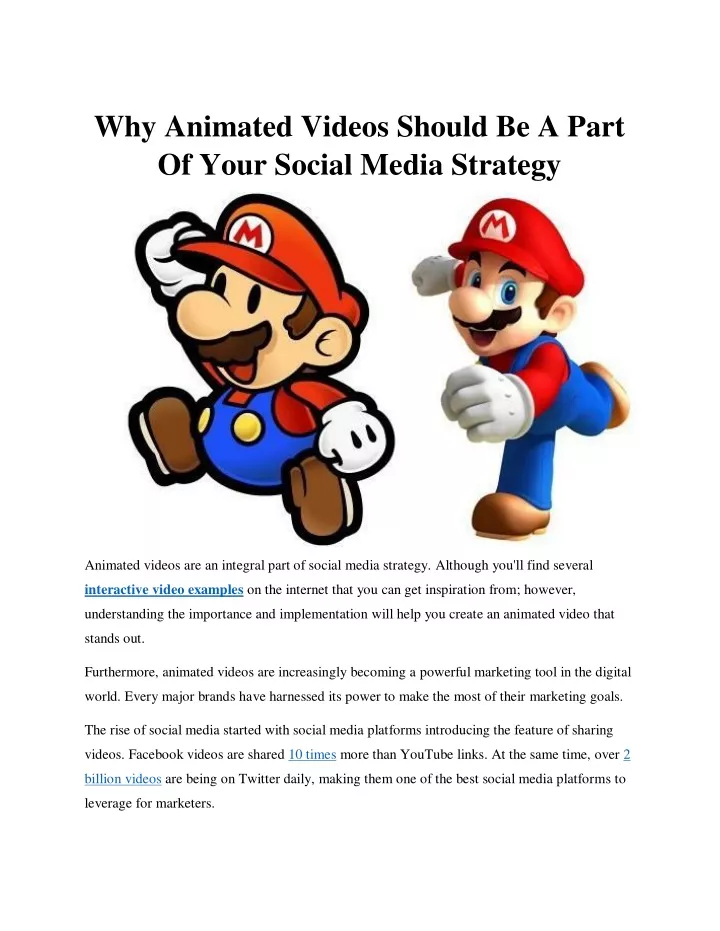 why animated videos should be a part of your