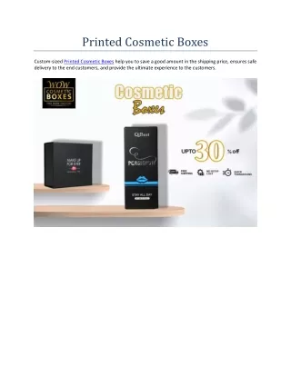 printed cosmetic boxes