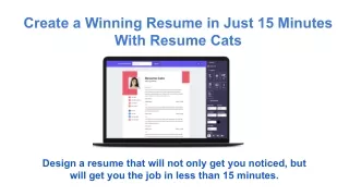 Create a Winning Resume in Just 15 Minutes