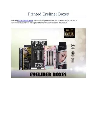printed eyeliner boxes
