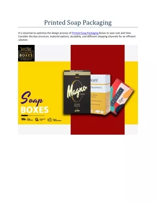 printed soap packaging