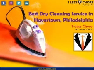 Best Dry Cleaning Service in Havertown, Philadelphia – 1LessChore