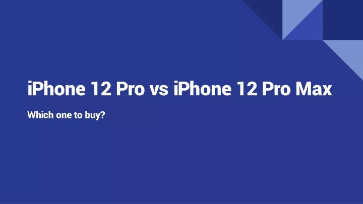 presentation iphone 12 pro