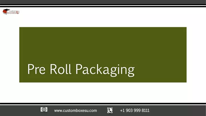 pre roll packaging