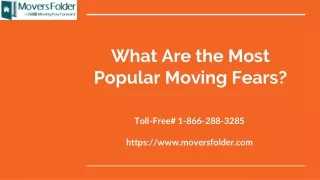 what are the most popular moving fears