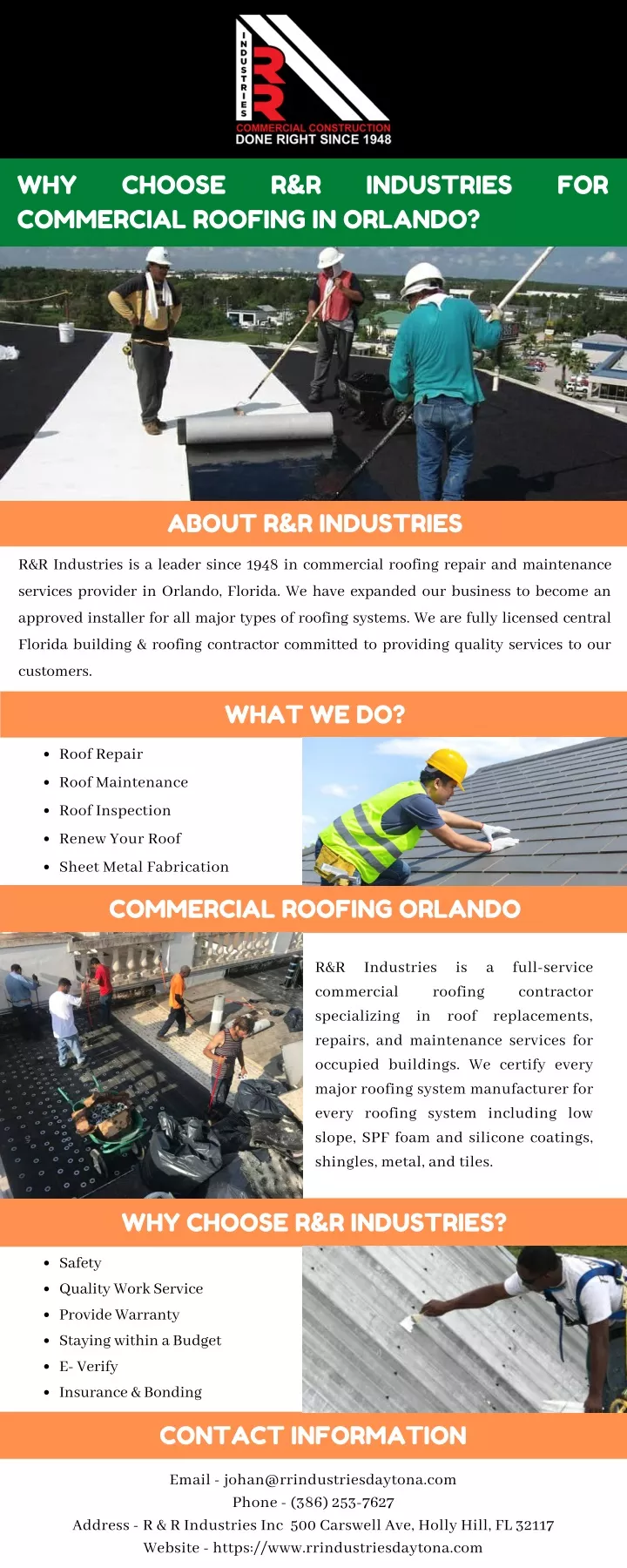 why commercial roofing in orlando