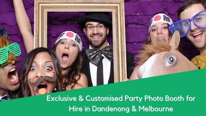 exclusive customised party photo booth