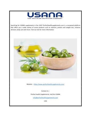 searching for usana supplements