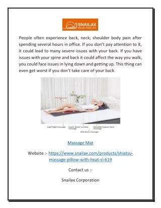 Massage Pillow | Snailax