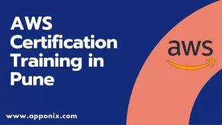 aws cert ification training in pune