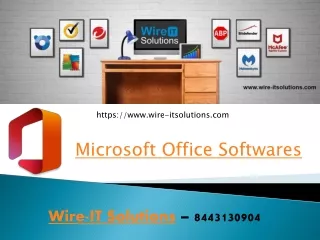 Microsoft Office Softwares - 8443130904 - Wire-IT Solutions