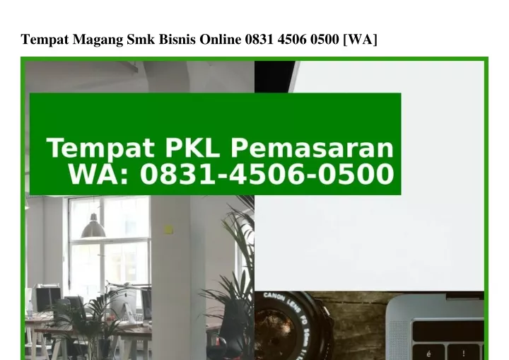 tempat magang smk bisnis online 0831 4506 0500 wa