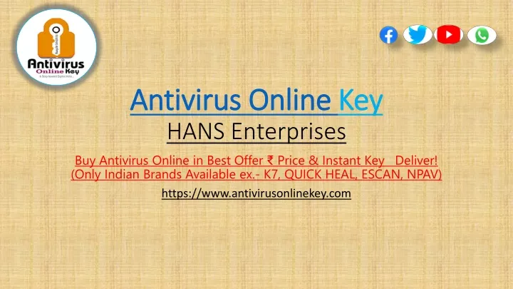 antivirus online key hans enterprises