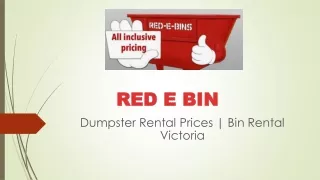 Dumpster Rental Prices | Bin Rental Victoria