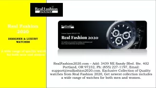 RealFashion2020 - Support@realfashion2020.com