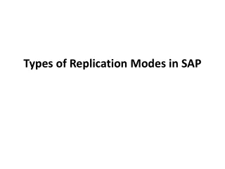 Types of Replication Modes in SAP