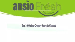 Online Grocery Shopping in Chennai