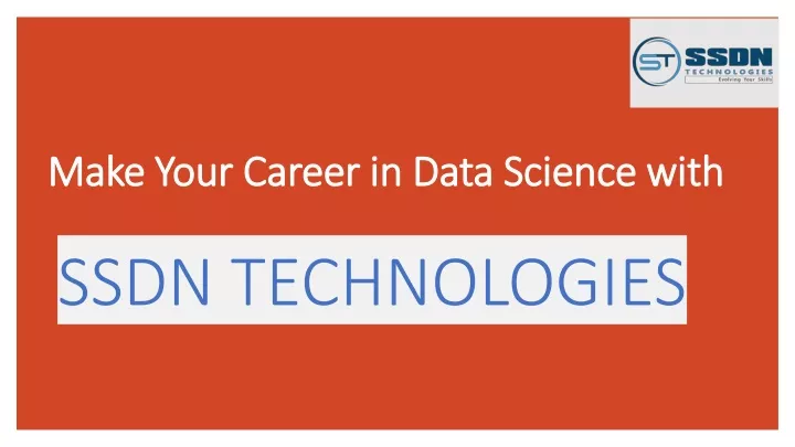 make your career in data science with ssdn technologies