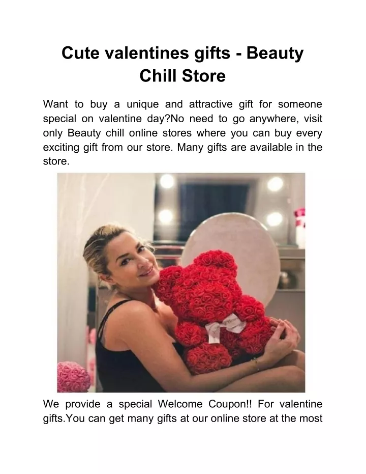 cute valentines gifts beauty chill store